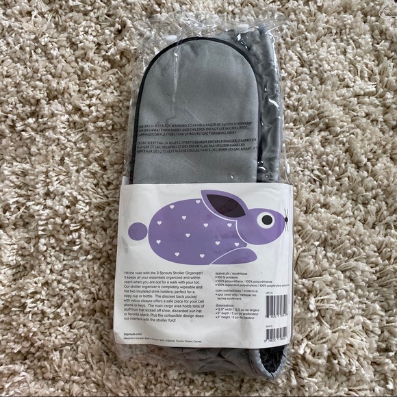 3 Sprouts Stroller Organizer - Rabbit - Picture 4 of 4